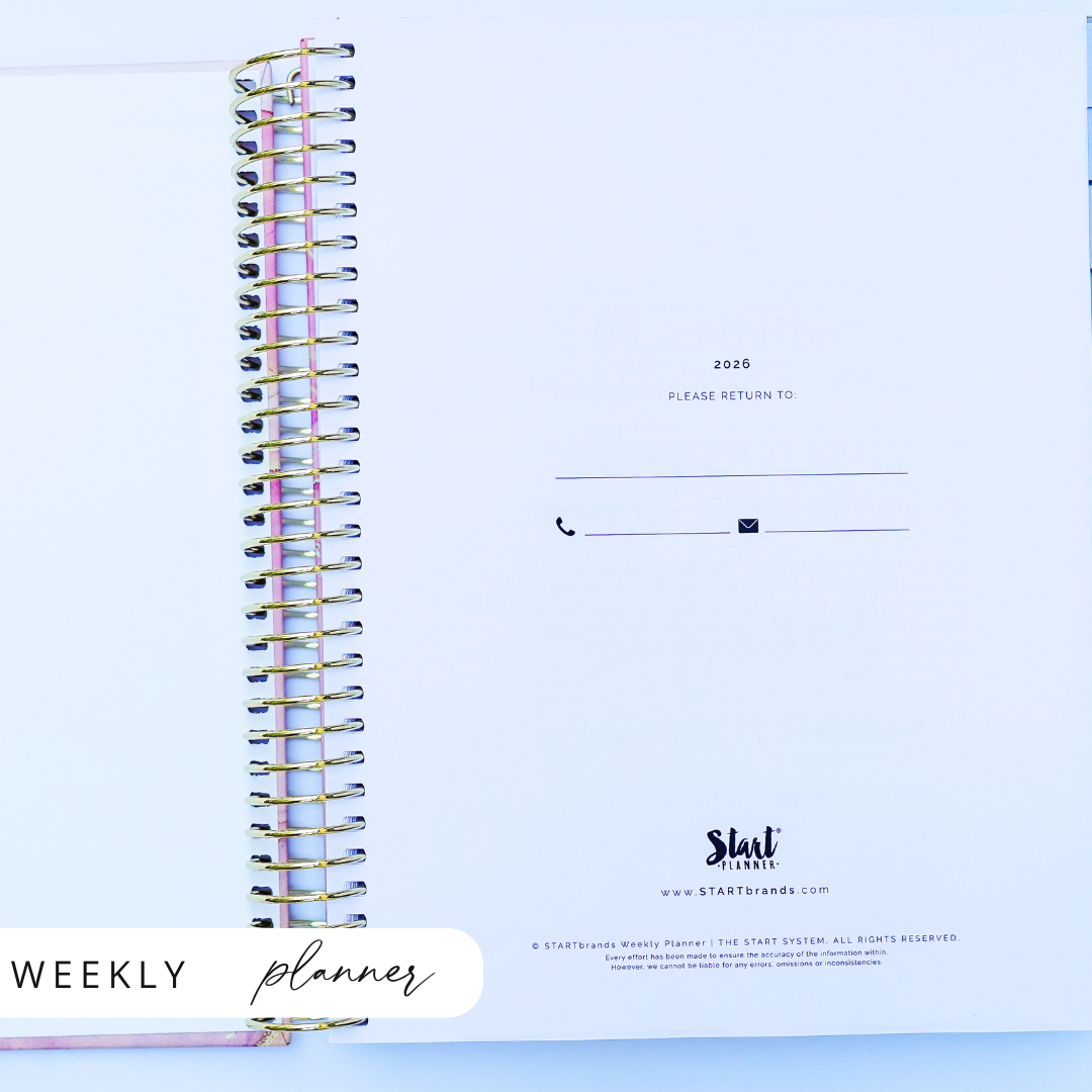 2026 STARTplanner® Annual Weekly Dated — Spiral Bound