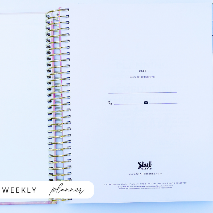 2026 STARTplanner® Annual Weekly Dated — Spiral Bound