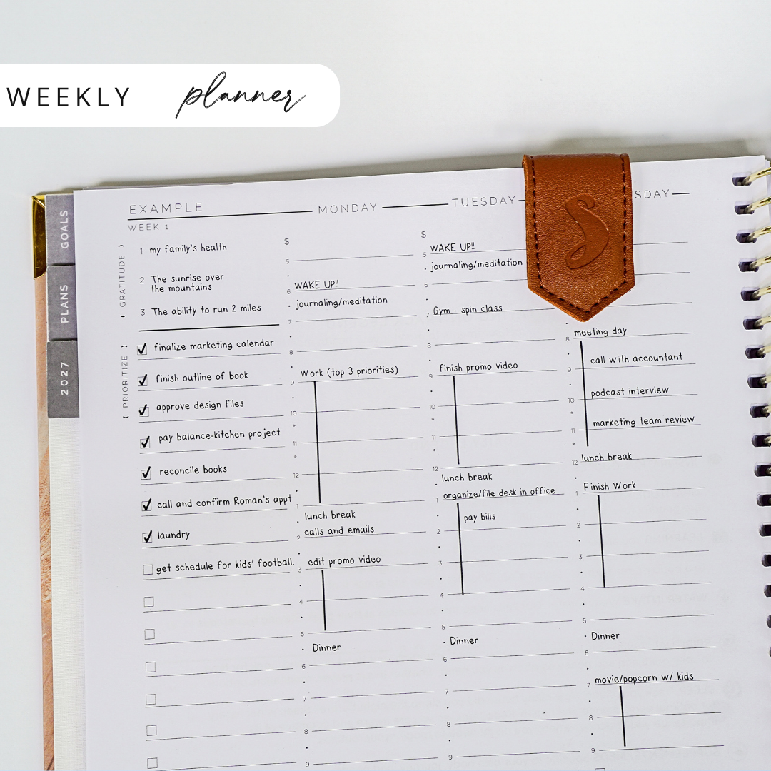 2027 STARTplanner® Annual Weekly Dated — Spiral Bound