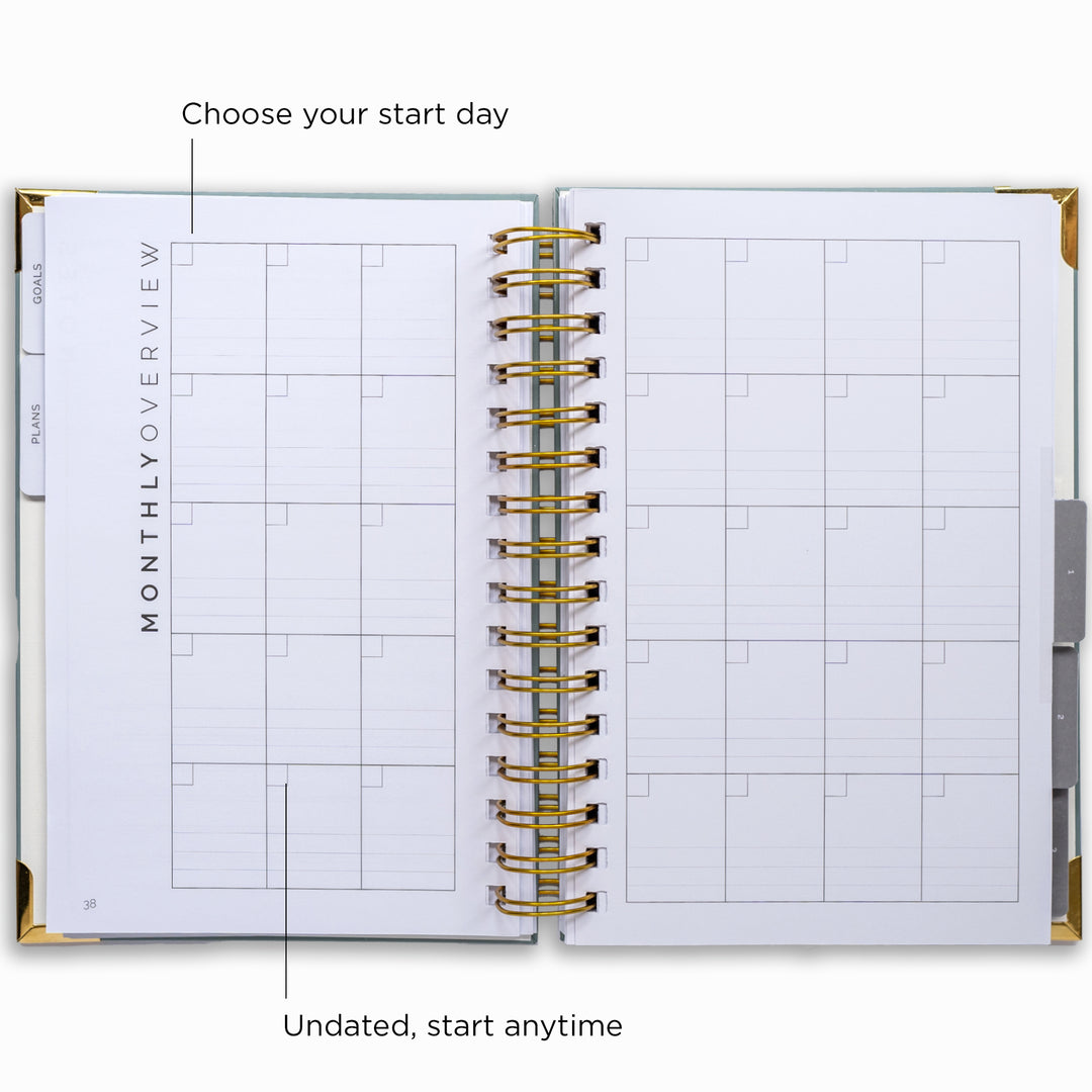 The STARTplanner Quarterly Undated - Smokey Teal