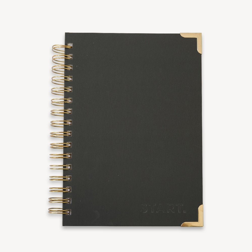 The STARTplanner Quarterly Undated Charcoal - Pack of 4